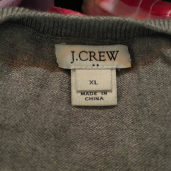 NWOT jcrew gray cotton sweater with bell sleeves. Size xl. - Picture 15 of 16